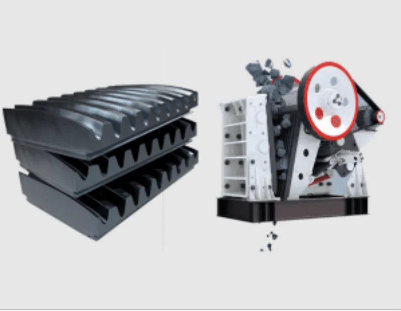Crusher jaw plates